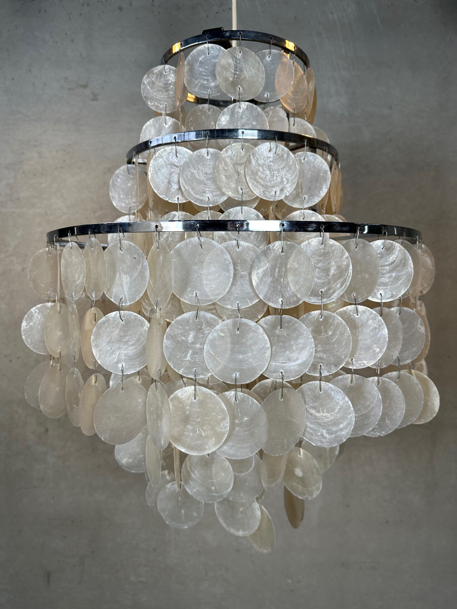 Vintage XL shell chandelier