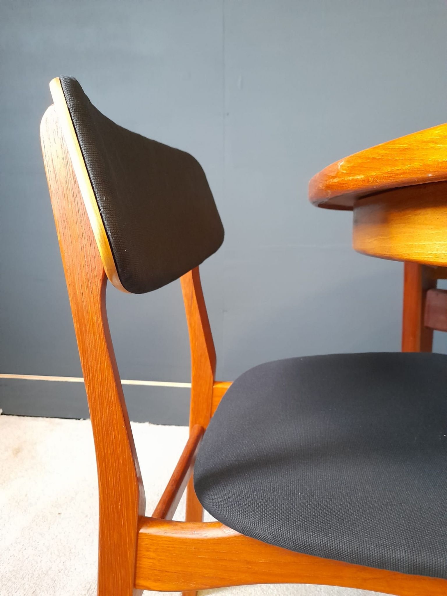 4 Scandinavian chairs by Bundgaard Rasmussen for Thorso Stolefabrik 1960