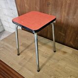 Pink formica stool 1960