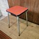 Tabouret en formica rose 1960