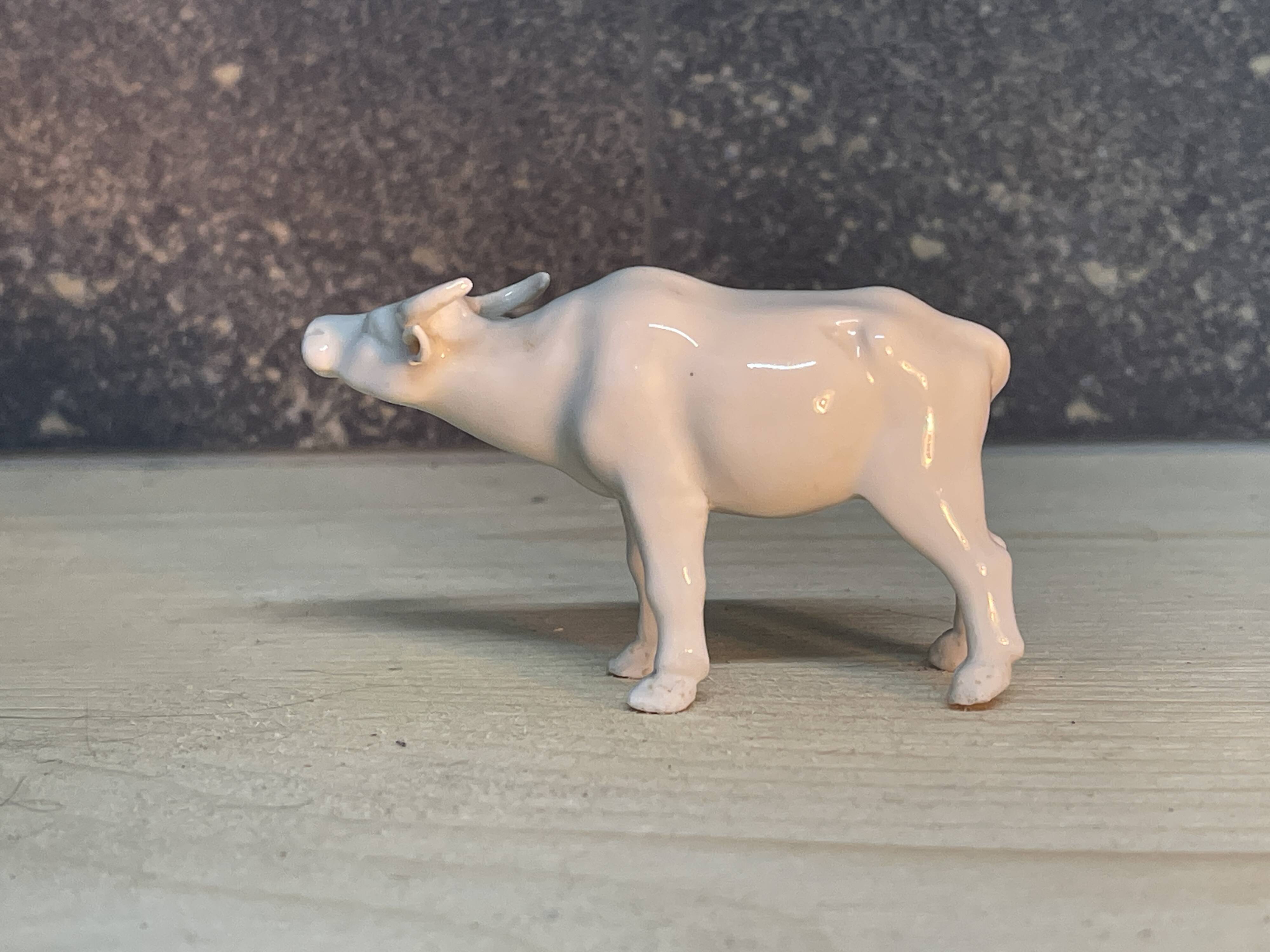 Small porcelain bull