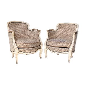 Paire de fauteuils bergères