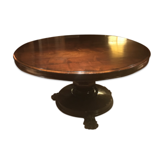 Massive mahogany table 130 diameter