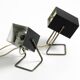 Pair of beautiful Mid Century Modern metal lamps from Kaiser Leuchten