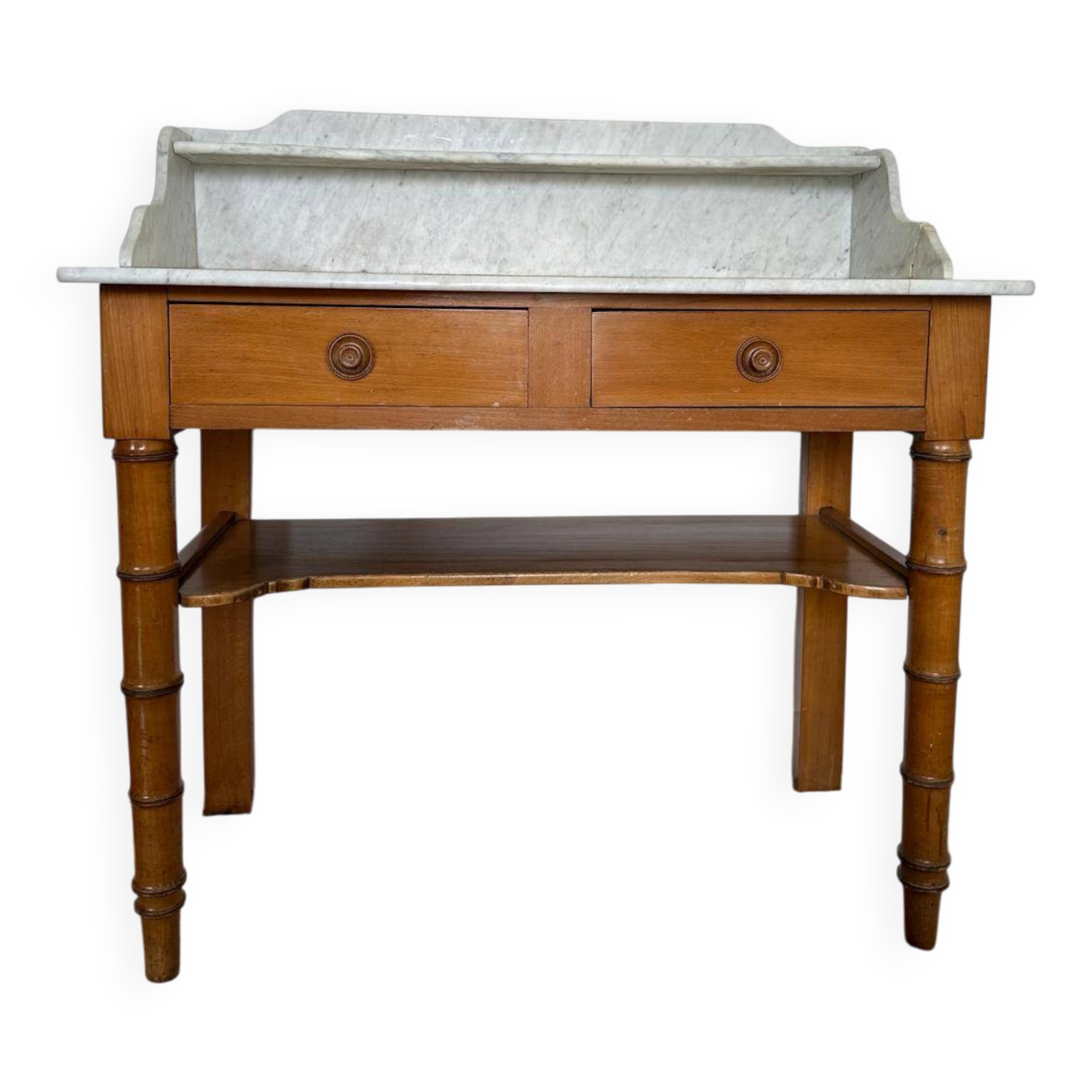 Dressing table in wood and marble