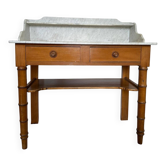 Dressing table in wood and marble