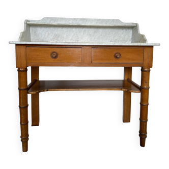 Dressing table in wood and marble