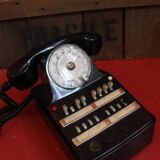 Phone old telephone switchboard in bakelite
