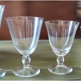 Set of 40 Daum France crystal glasses, Orval model