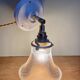 Vintage tulip wall lamp in holophane glass