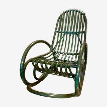 Rocking-chair en bambou