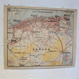 Vidal Lablache school map - Algeria and Tunisia