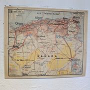 Vidal Lablache school map - Algeria and Tunisia