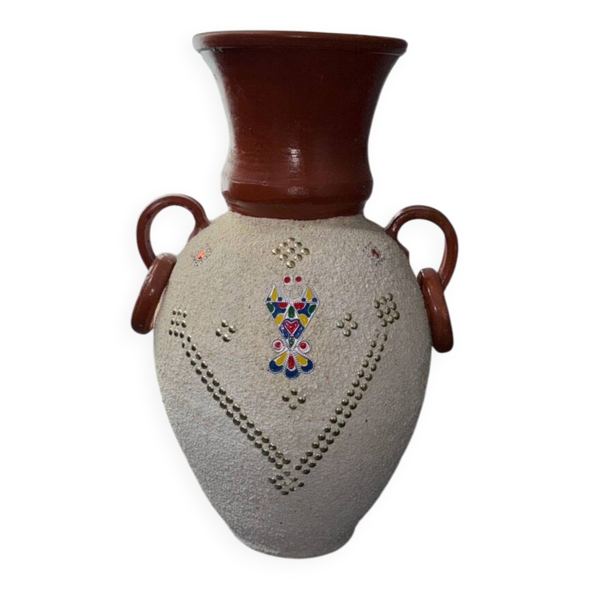 Kabyle terracotta handcrafted vase