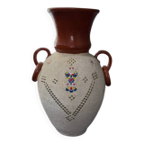 Kabyle terracotta handcrafted vase
