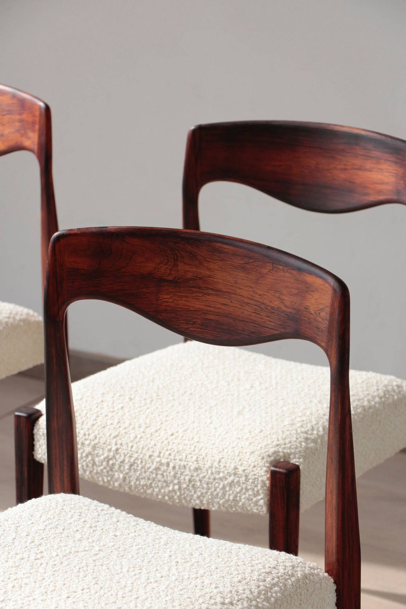 Set of 4 Scandinavian rosewood chairs – Otto Møller style | Vintage