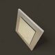 Square mirror on stainless steel base, France 1970s