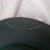 Rare pair of ceramic plates and enamel with mythological decoration. The 50s.