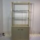 1970s Pierre Vandel Display Cabinet Shelving Cream and Brass