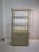 1970s Pierre Vandel Display Cabinet Shelving Cream and Brass