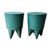 Pair of Bubu stools by Philippe Starck