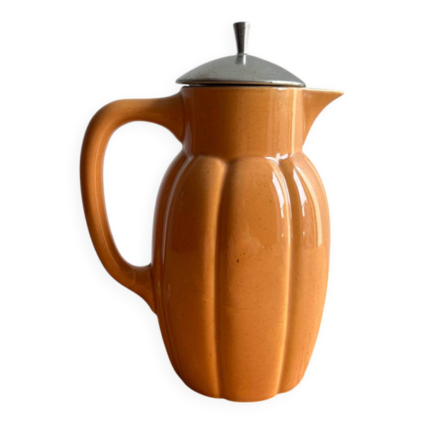 Théière / pichet / carafe / broc vintage faïence esprit Digoin Sarregu