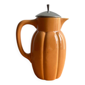 Teapot / jug / carafe / vintage earthenware pitcher in the style of Digoin Sarreguemines.