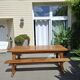 Grande table de ferme avec son banc