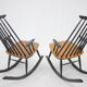 Rocking-chairs en hêtre de Varjosen Puunjalostus dans les années 1960, Finlande