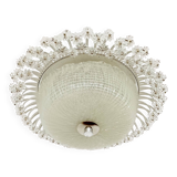 Large Floral Flush Lamp