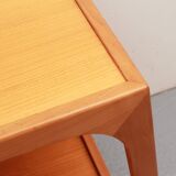 Table d'appoint cube des années 1960 en merisier, Wilhelm Renz