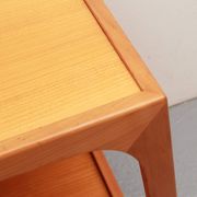 Table d'appoint cube des années 1960 en merisier, Wilhelm Renz