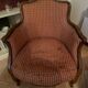 Lot of 2 low bergère cabriolet armchairs in Louis XV style.