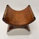 Art Deco Stool in Rosewood Veneer, France, 1930s