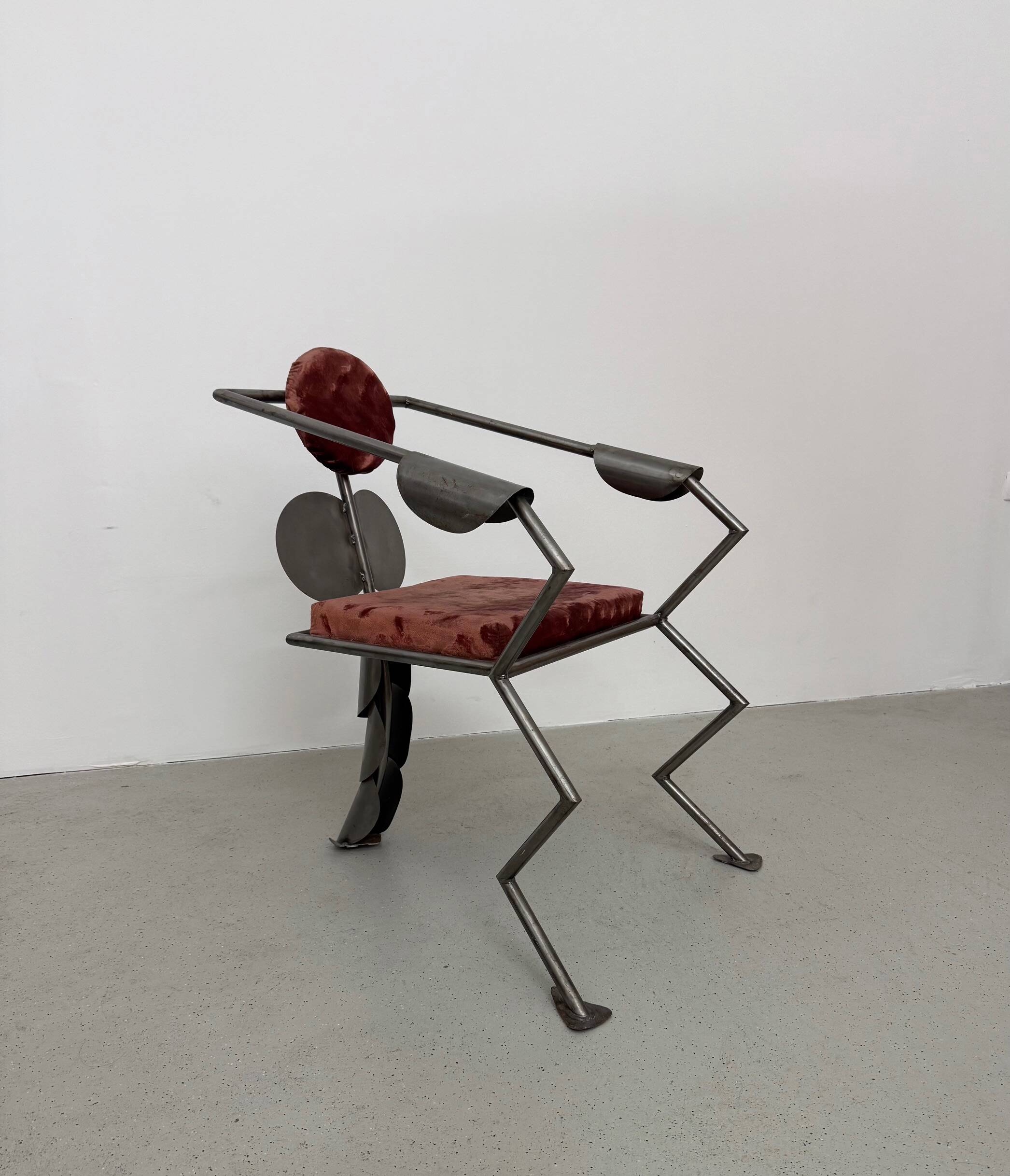 Metal Zoomorphic Brutalist Chair, Germany 1980s