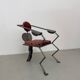 Metal Zoomorphic Brutalist Chair, Germany 1980s