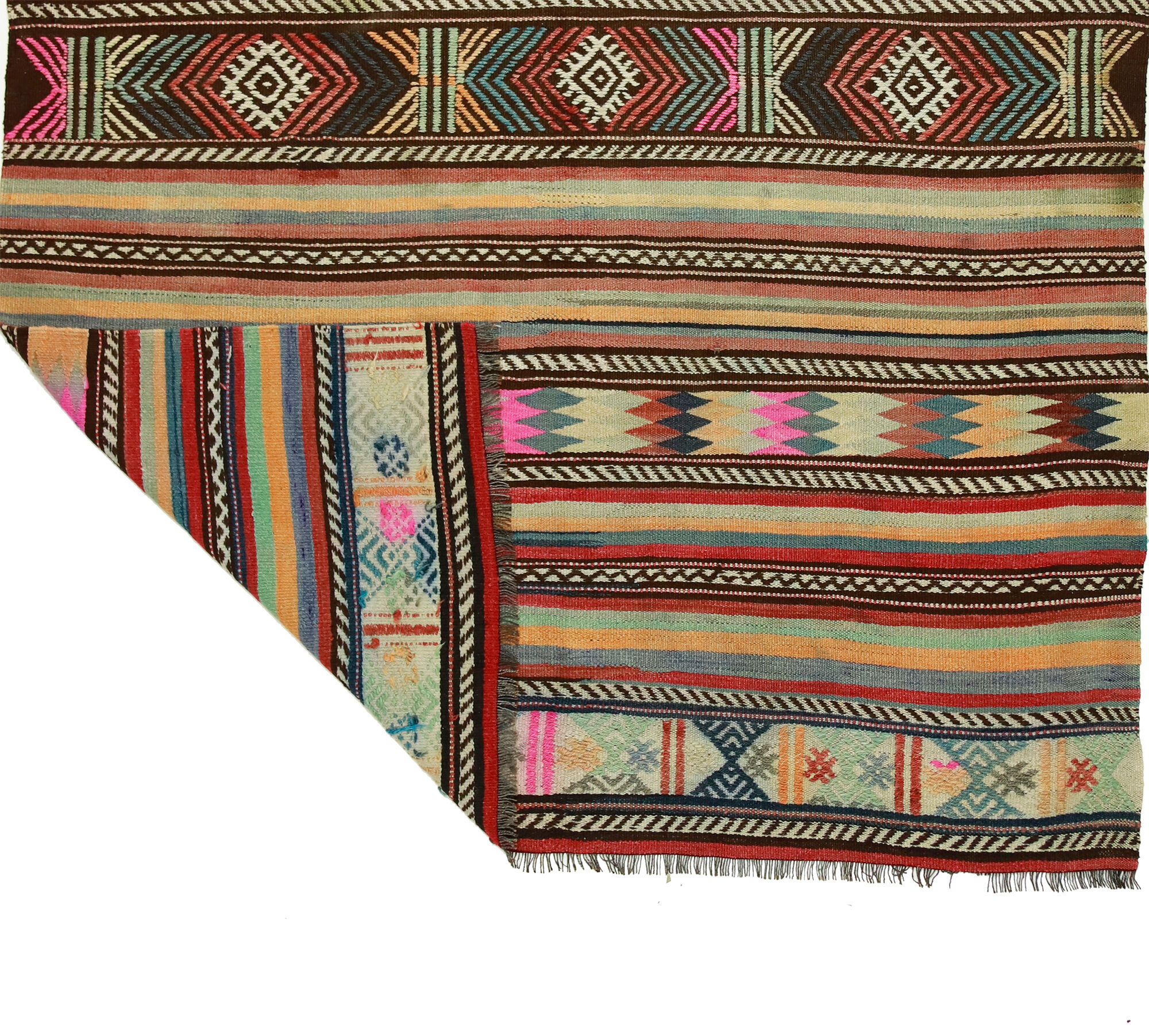 Anatolian handmade kilim rug 215 cm x 160 cm