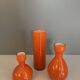 3 Swedish glass vases from the 70s