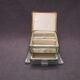 Vintage bevelled antique glass-mirror jewelry box