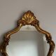 Golden shell mirror
