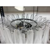 Contemporary Murano Glass Chandelier Italian Sella Alabastro
