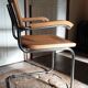 Chrome and cannage armchair Breuer