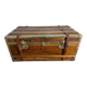 Travel trunk in camphor wood, late 19th century.