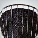 Set of four chrome dining chairs, italy, 1970s