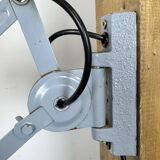 Grey Industrial Scissor Wall Lamp from Elektroinstala, 1960s