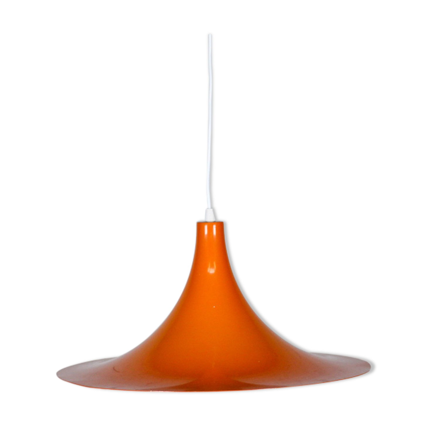 Vintage orange pendant lamp, 70's
