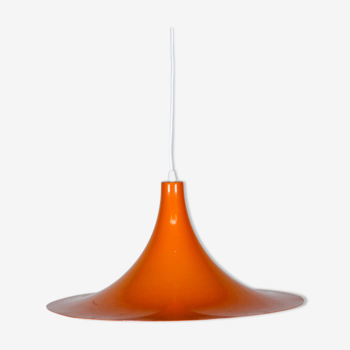Vintage orange pendant lamp, 70's