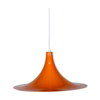 Vintage orange pendant lamp, 70's
