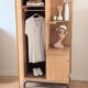 Renovated vintage 1950s oak boarding school wardrobe