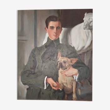 Portrait prince Félix Félixovitch Youssoupoff toile d'après Valentin Serov